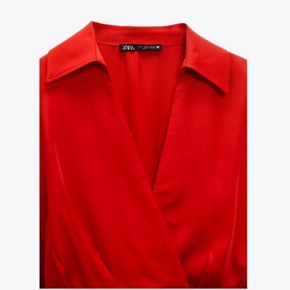 Zara red mini dress. Size XS. NWT - Picture 8 of 8